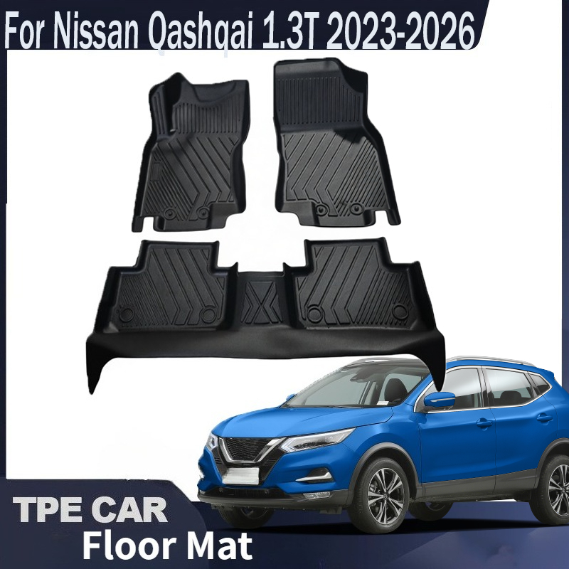 Car Floor Mat Rubber - Untuk Nissan Qashqai 1.3T 2023-2026 Karpet