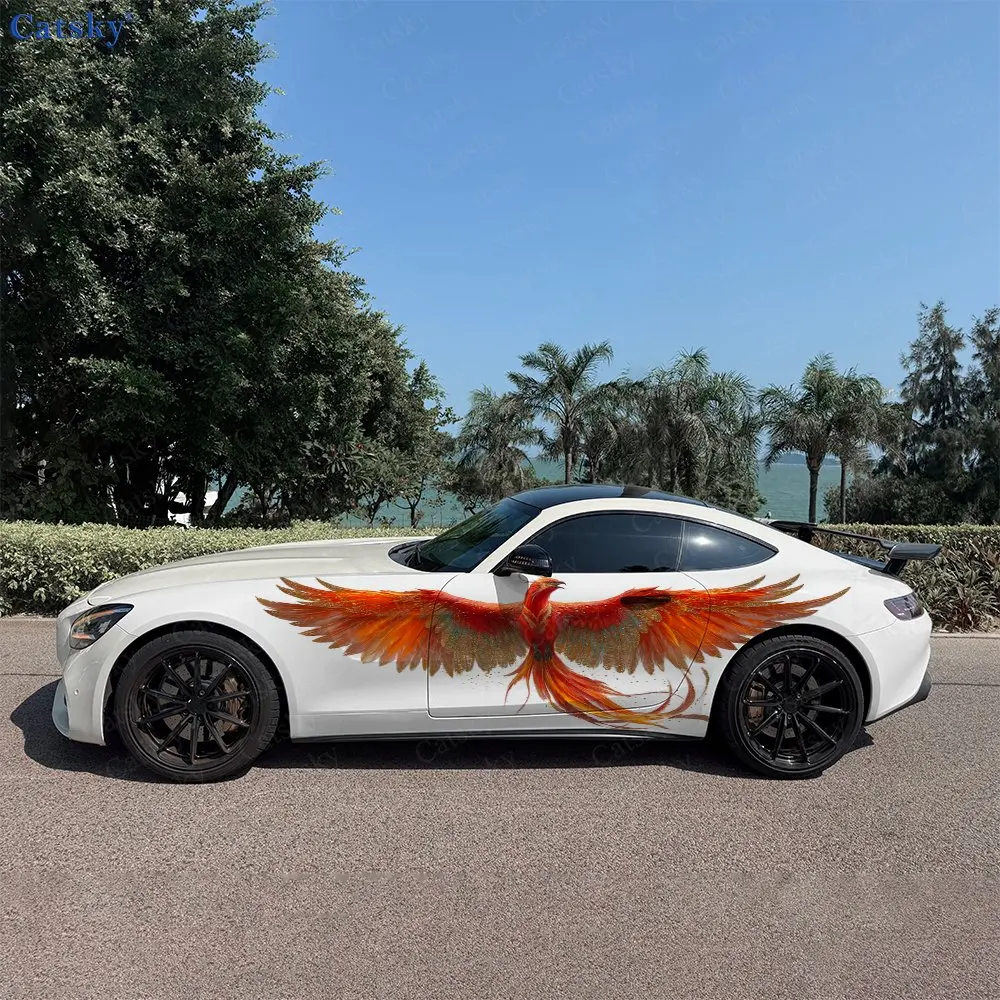Car Accessories Phoenix - 2 Buah Stiker Samping Mobil Phoenix