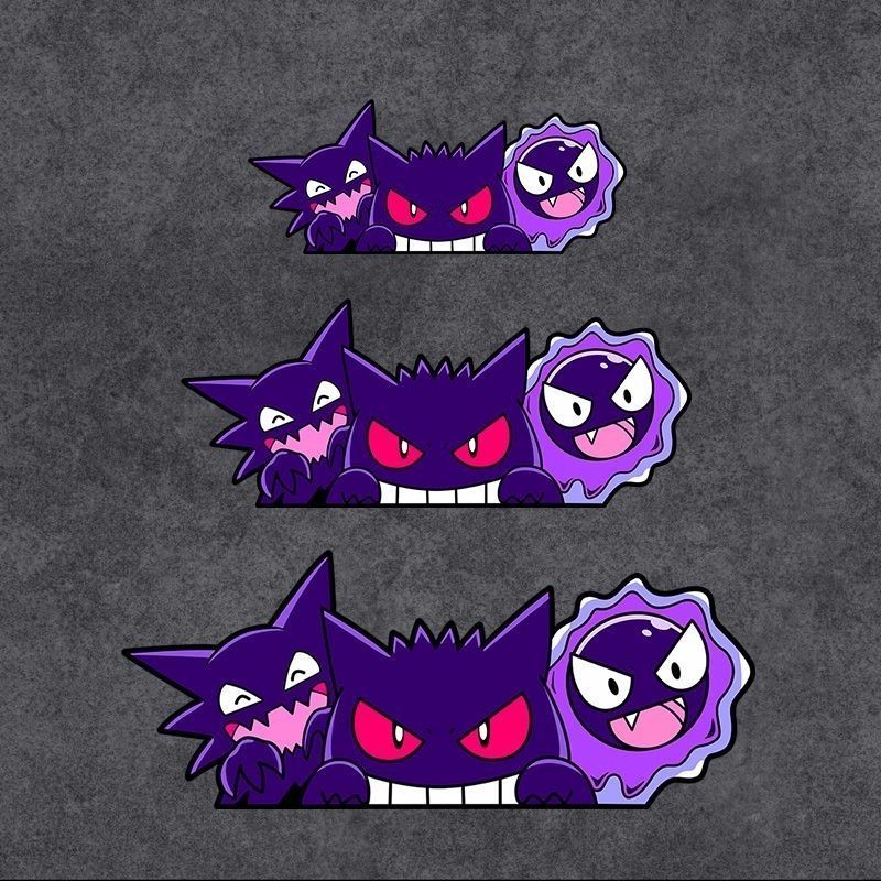 Car Accessories Nz - Stiker Mobil Anime Pokemon Gengar yang