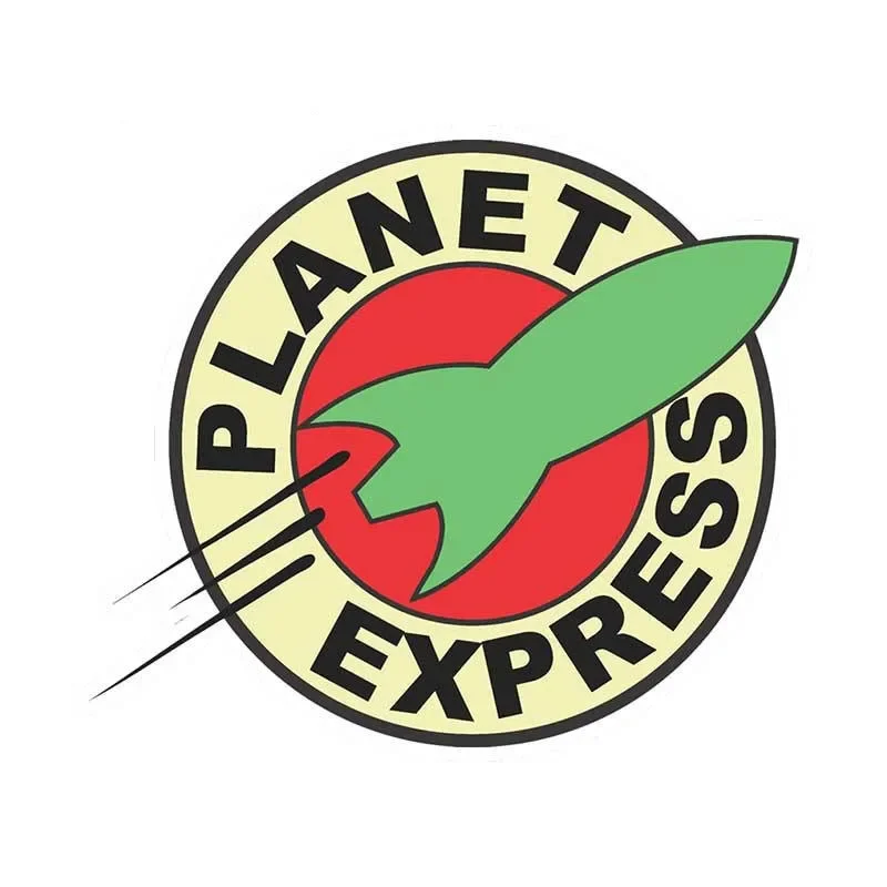 Car Accessories Jdm - Stiker Logo Futurama Planet Express Vinyl