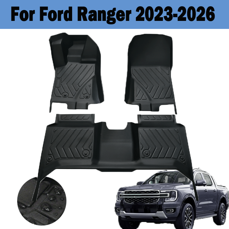 Car Floor Mat Rubber - Karpet Lantai Mobil Ford Ranger 2023-2026