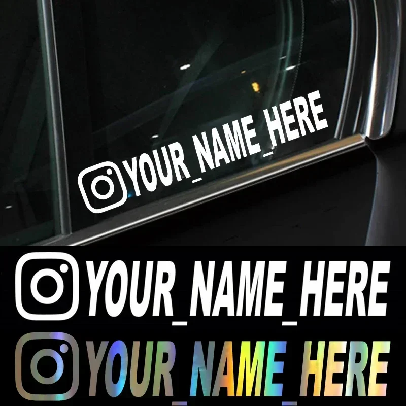 Car Accessories Nz - Nama Pengguna Kustom Personalisasi Instagram Vinyl