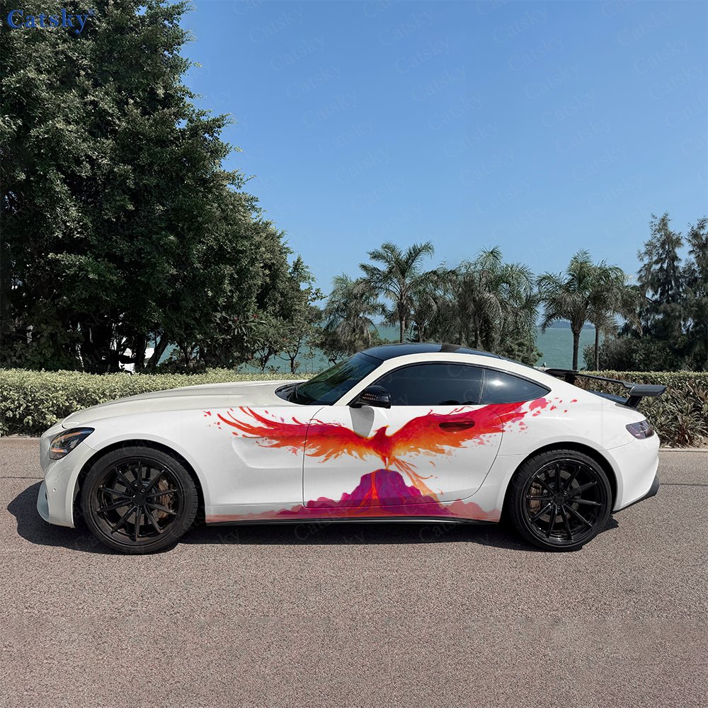 Car Accessories Phoenix - 2 Buah Pembungkus Samping Mobil Volcanic