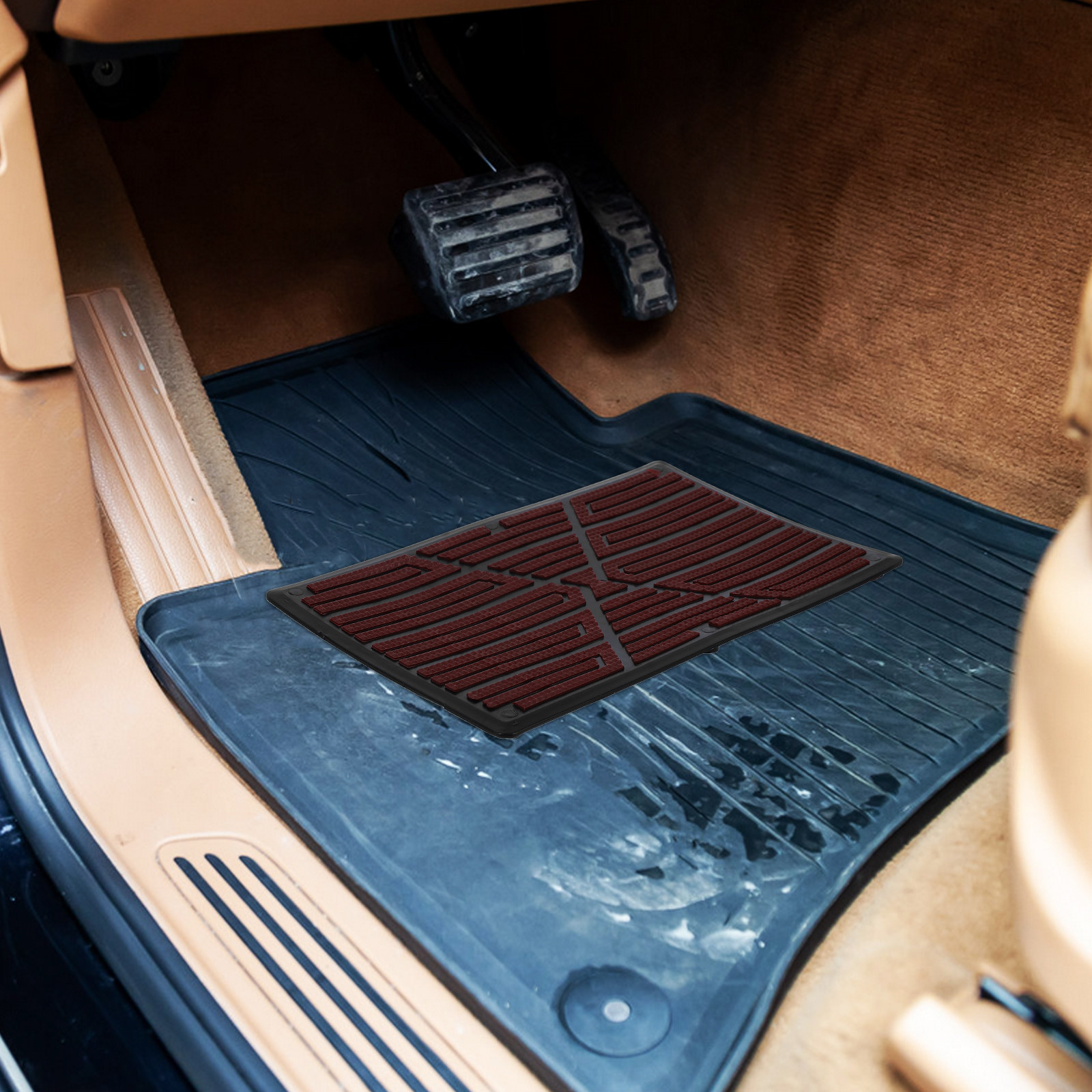 1Set Alas Pedal Mobil Anti-Sel - Car Floor Mat Rubber ulasan dan harga