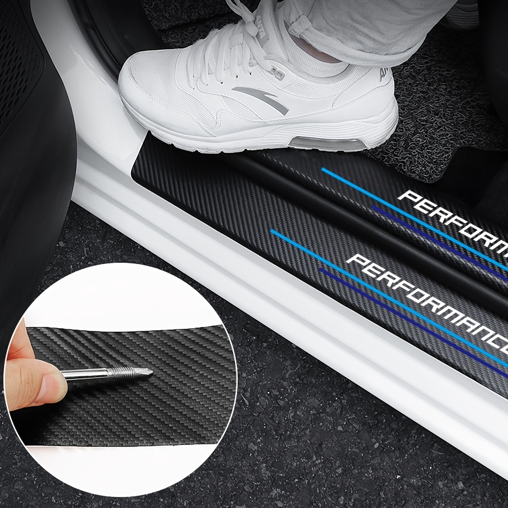 4 buah stiker pelat Sill serat - Car Accessories Nz ulasan dan harga