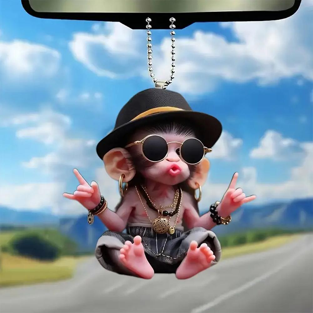 Gantungan Kunci Monyet Kreatif - Car Accessories Xmas Gifts ulasan dan harga