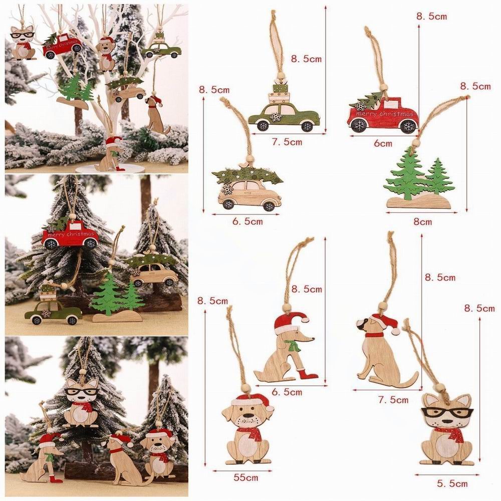 8 PCS Hiasan Natal Gantung Kay - Car Accessories Xmas Gifts ulasan dan harga